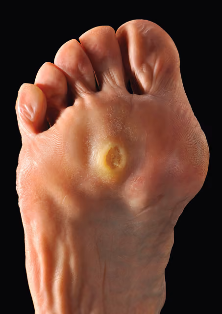 A larger, more established verruca on the ball of the foot